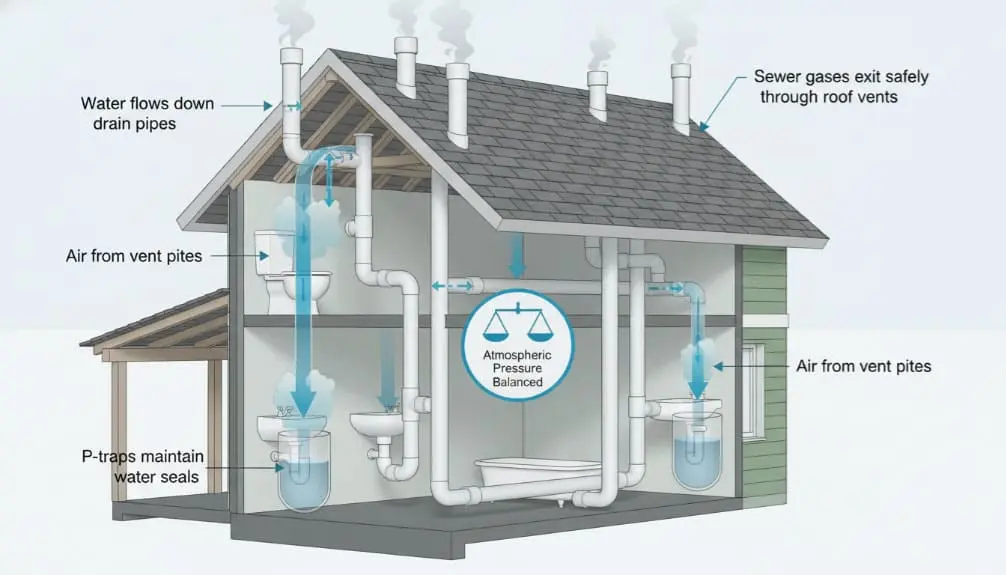 Plumbing vent pipe works