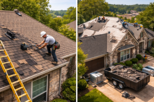 weatherford roof repair vs replacement
