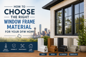 How to Choose the Right Window Frame Material for Your DFW Home