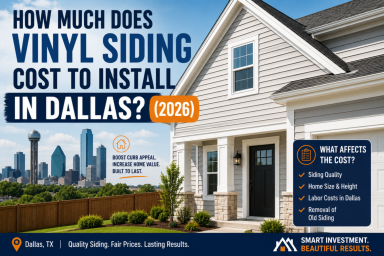 How Much Does Vinyl Siding Cost to Install in Dallas? (2026)