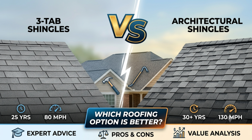 3-Tab vs. Architectural Shingles