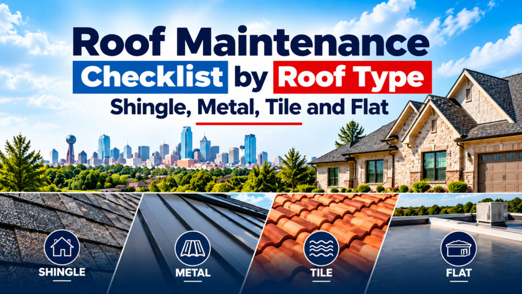 Roof Maintenance Checklist by Roof Type
