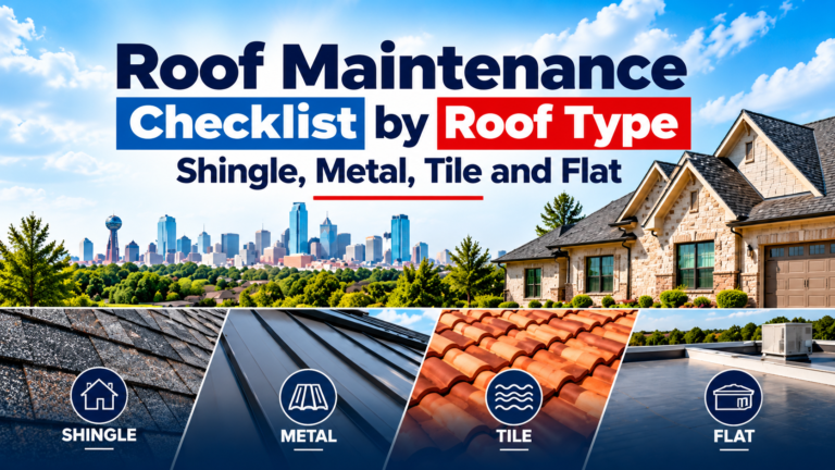 Roof Maintenance Checklist by Roof Type