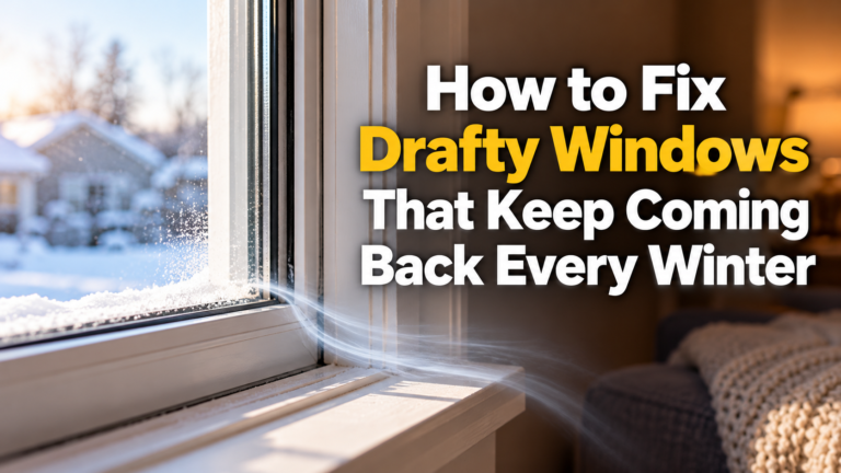 Fixing Drafty Windows for Winter
